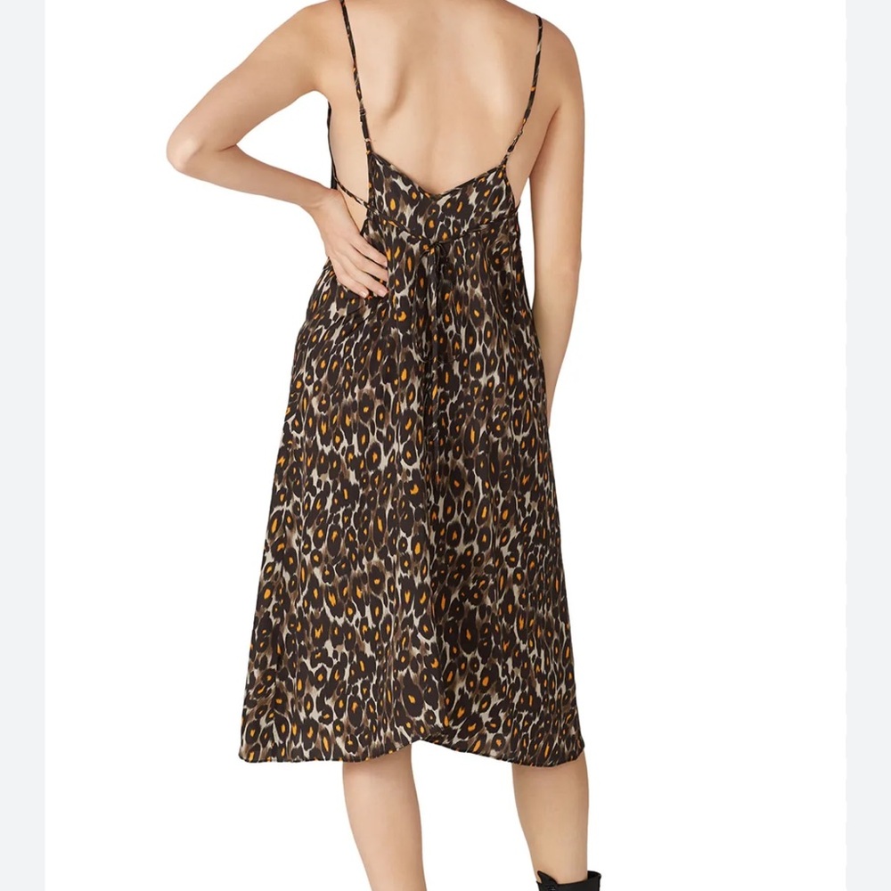 R13 Italian Leopard Print Slip Dress
